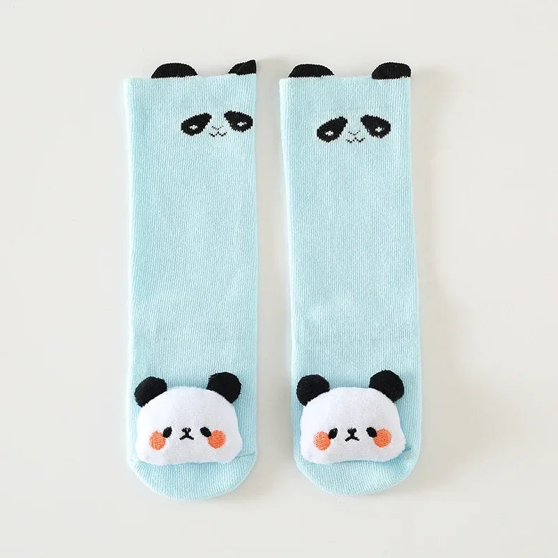 Kids Socks Baby Autumn New Cartoon Doll Accessories Baby Floor Socks Non-Slip Toddler Baby Knee High Infant Sock Childrens Socks