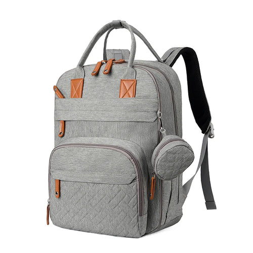Baby Wickelrucksack Premium – Große Multifunktions-Wickeltasche mit Wickelunterlage & Kinderwagen-Befestigung