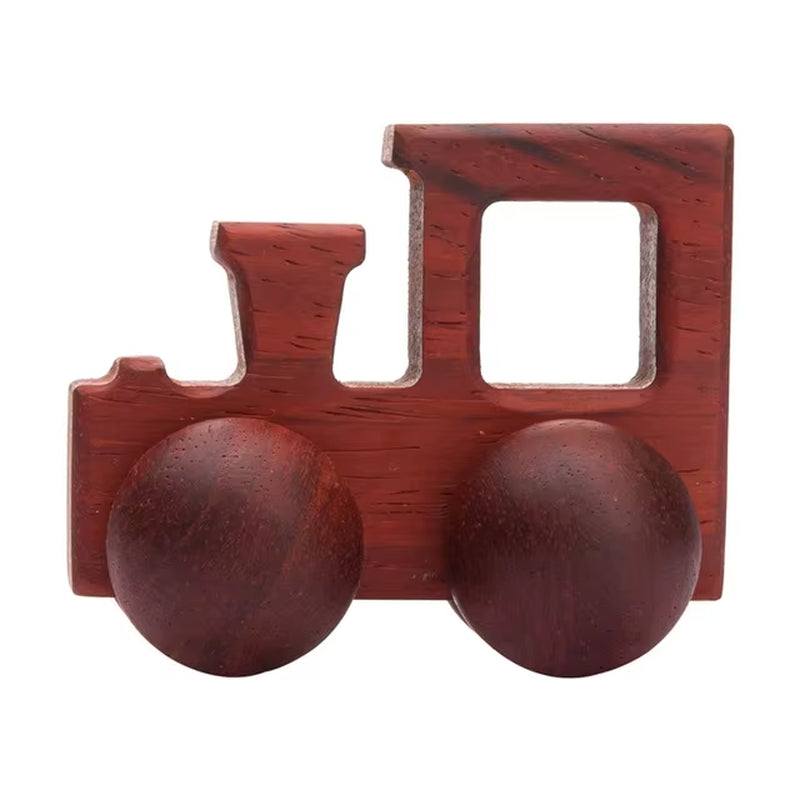 Montessori Holzauto für Babys – Greifling & Rassel aus Bio-Buchenholz (BPA-frei)