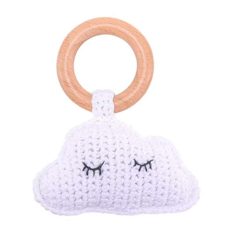 Baby Häkelrassel Hase – Handgemachte Rassel & Beißspielzeug für Neugeborene (0–12 Monate)